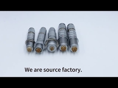 Compativeis Homem Mulher LM Push Pull Conectores de Metal e Cabos Circulares Médicos